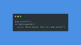 Python WEB SERVER in 30 Seconds! 🌐👨‍💻 