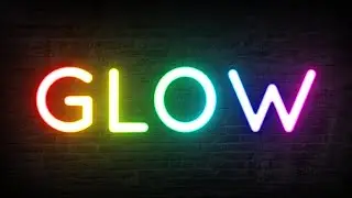 Glowing Text Effect - Rainbow Neon Light - Photoshop Tutorial