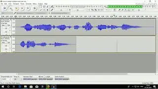 How to merge two audio tracks into one using Audacity (without mixing)