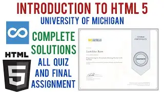 Coursera:Introduction To HTML 5 Quiz Answers and Final Assignment Solutions | Final Project HTML 5