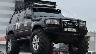 Toyota Land Cruiser on the axles volvo c303 wheel 42