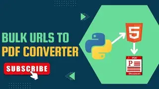 How to convert bulk urls to pdf using python