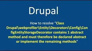 How to resolve EntityStorageInterface::restore missing on ConfigEntityStorageDecorator