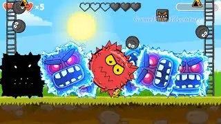 Red Ball 4 : All Shape Of Bosses Volume 5  Fusion Battle  with Black ball, C.Orange ball, Red ball