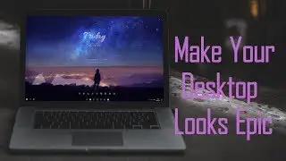 how to modernize your desktop in 2019 - nice background with visualizer