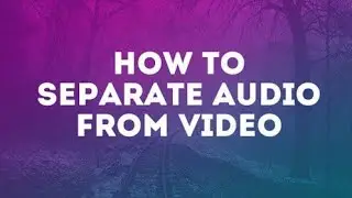 How to Separate Audio and Video file very easily ?