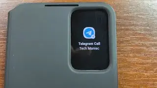 Samsung Galaxy S22 Plus Android 12 Telegram Incoming Call & Chat in Smart Clear View Cover Case