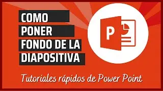 Como poner un COLOR DE FONDO a la diapositiva en Power Point (Tutoriales rápidos)