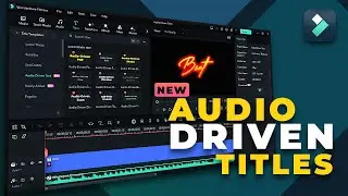 How To use Audio driven text in Filmora 2024 | Easy & Fast