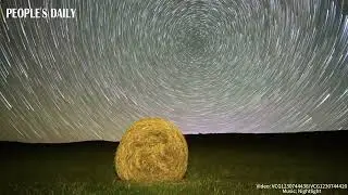 Night sky over Hulun Buir Grassland comes alive with twinkling stars and flow of the Milky Way.