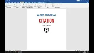 How To Insert And Add Citation on Microsoft Word Tutorial For Beginners