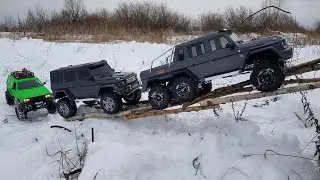 ГЕЛЕНДВАГЕН 6х6, ГЕЛИК 4x4 ... Внедорожники на бездорожье, Traxxas TRX-6, TRX-4, Cross RC