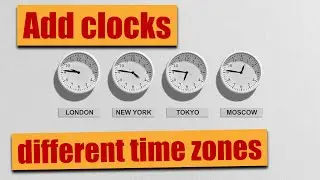 How to add multiple time zone clocks on Windows 10 System Tray