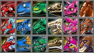 Mecha Colosseaum + Dinosaur Park + Dino Robot Corps - T-Rex/Megalosaurus/Triceratops/Mammoth/Shark