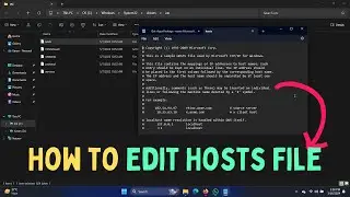 How to Edit Hosts File in Windows 11